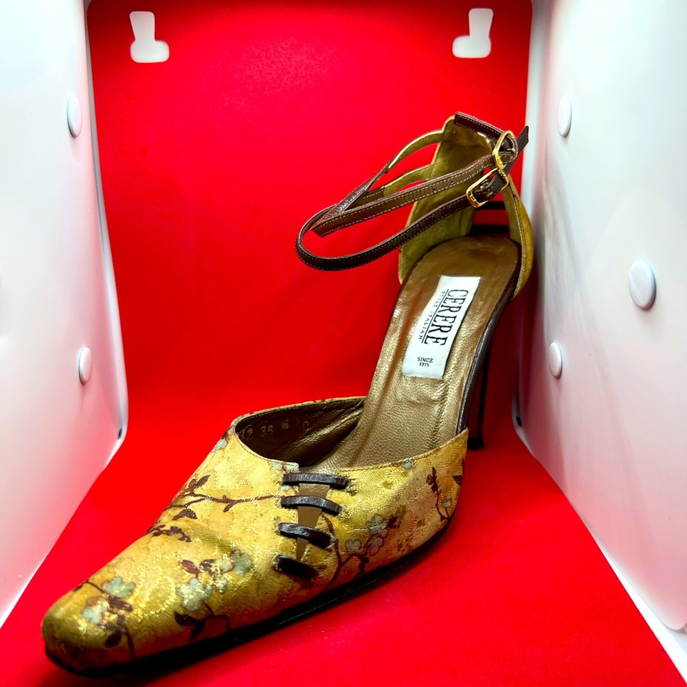 Cecere shoe and bag with the same print